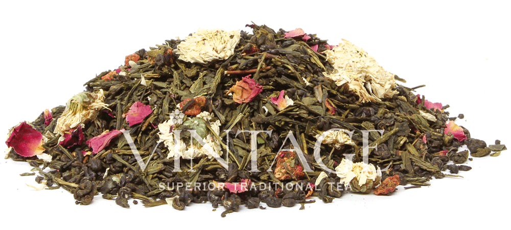 фотография: зеленый чай с добавками "царский выбор"